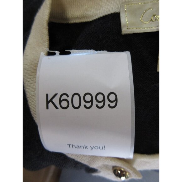 Coach Sweater Large Merino Wool Cardigan Classic Silver Buttons - Picture 10 of 10